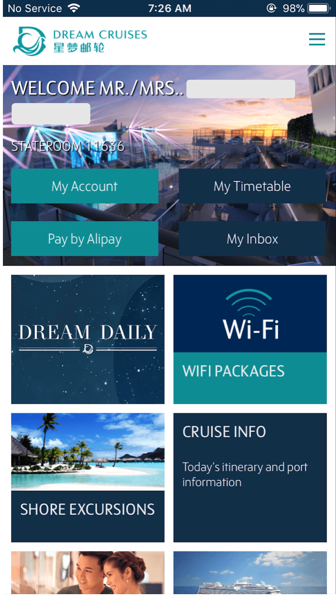 dream cruise membership login
